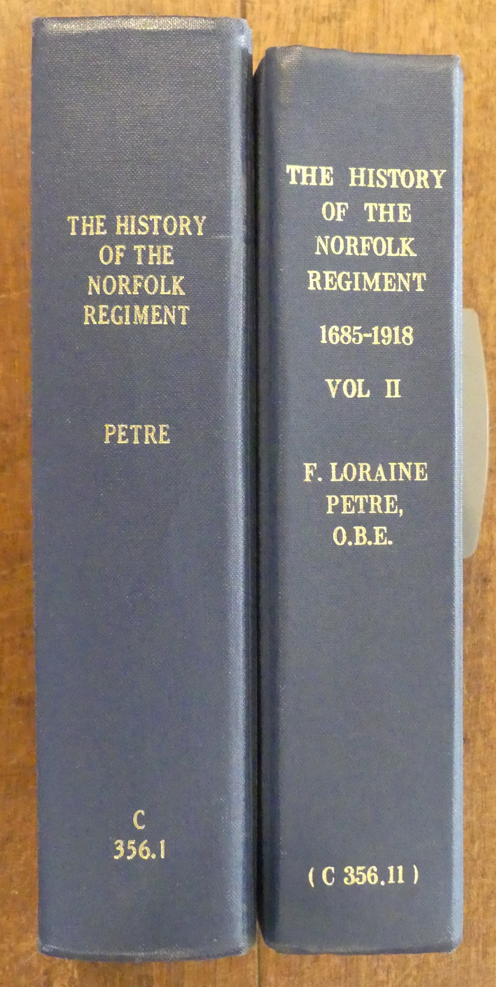 The History of the Norfolk Regiment 1685-1918 TWO VOLUMES