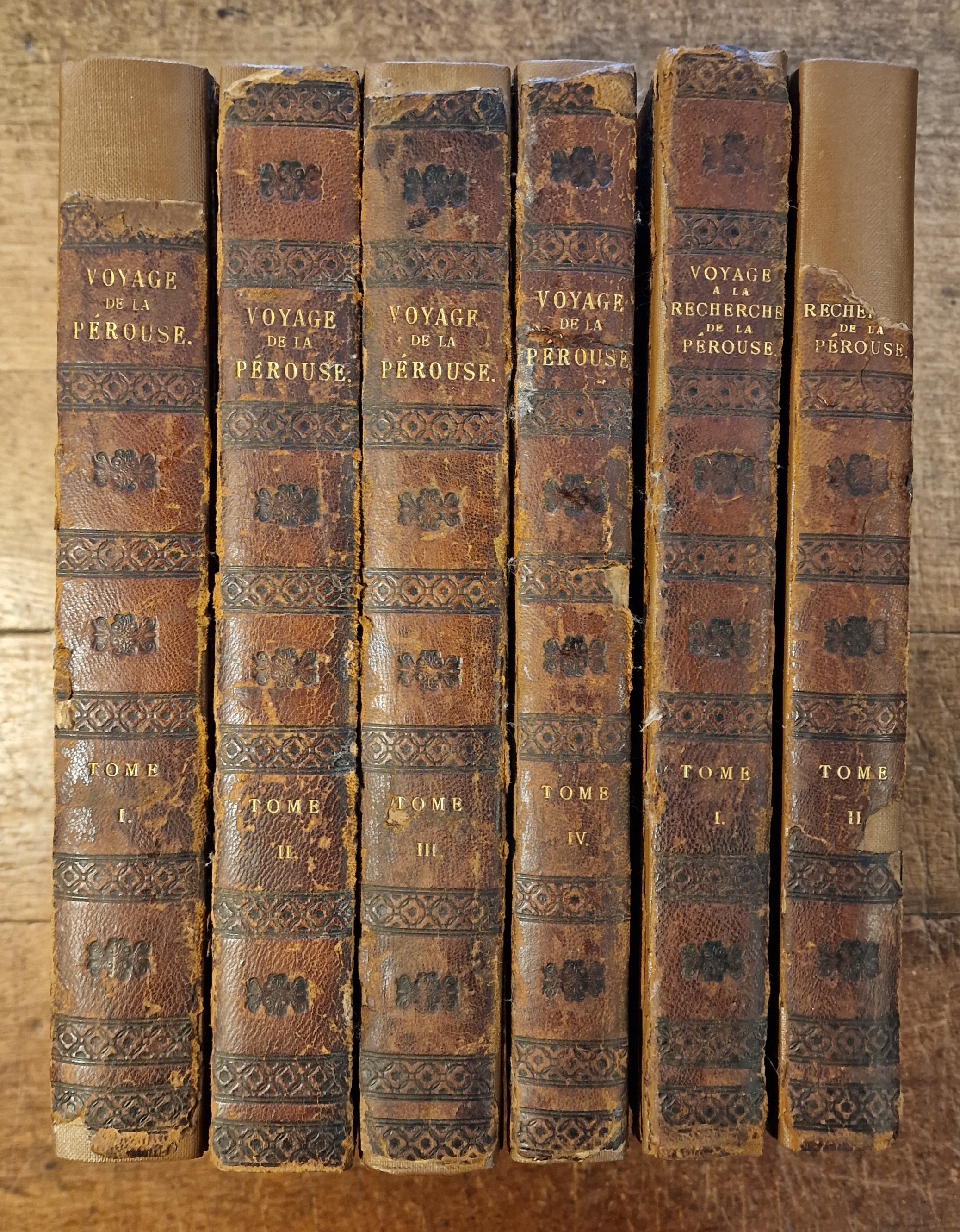 Voyage De La Prouse Autour Du Monde and Relation Du Voyage a La Recherche De La Prouse Six Volumes (wanting Atlas volumes)