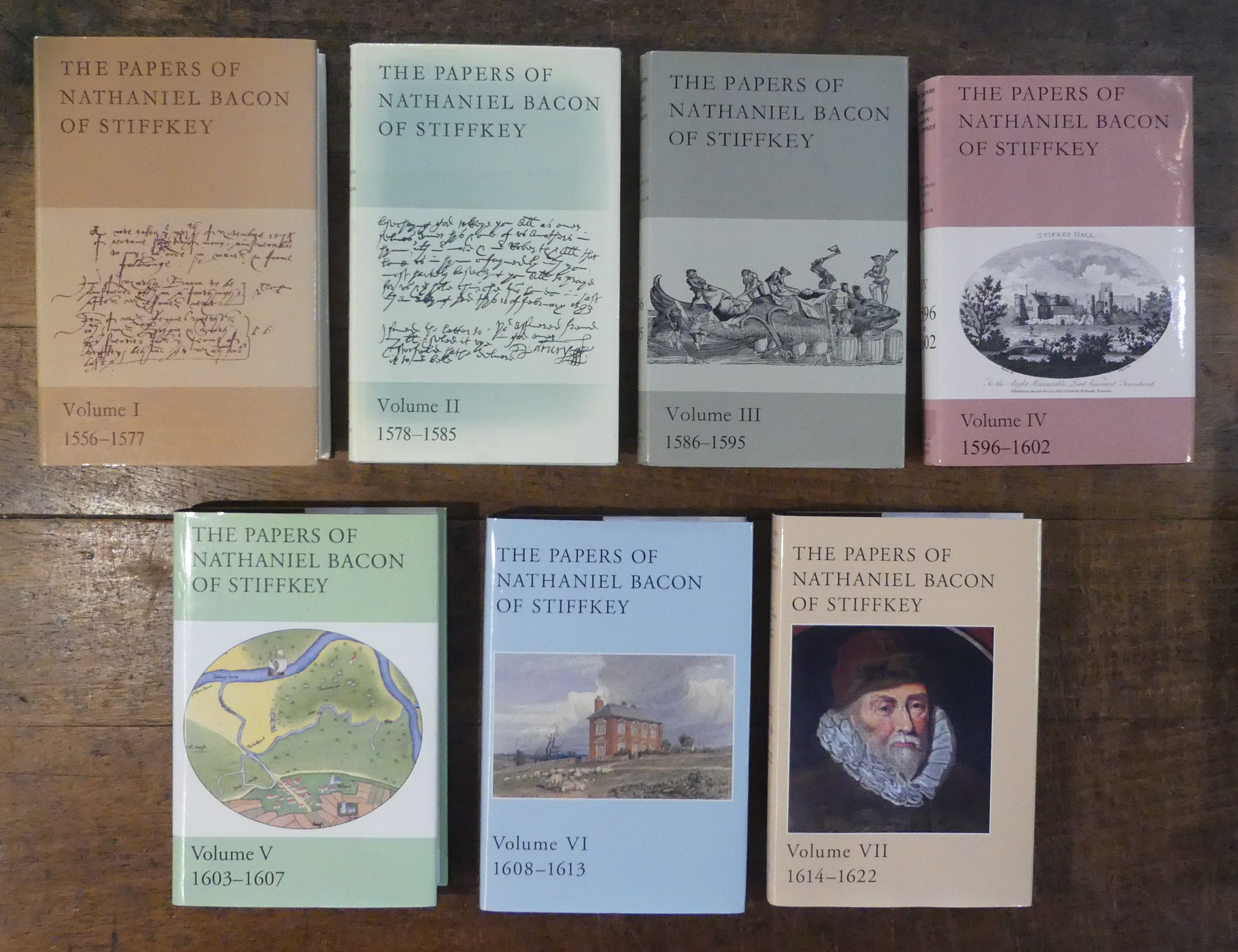 The Papers of Nathaniel Bacon of Stiffkey. Volumes 1 to 7. SEVEN VOLUME SET