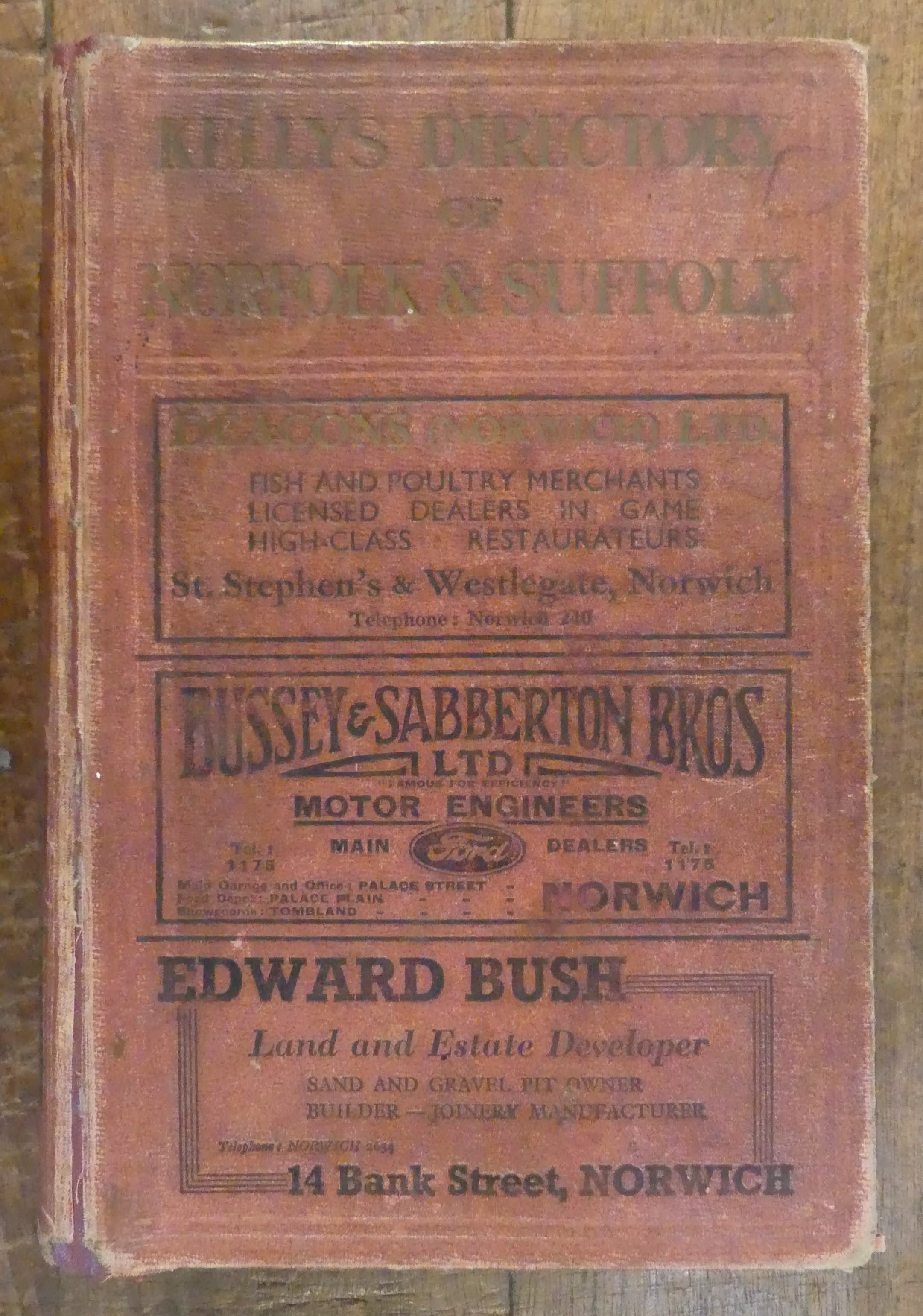 Kelly's Directory of Norfolk & Suffolk 1937