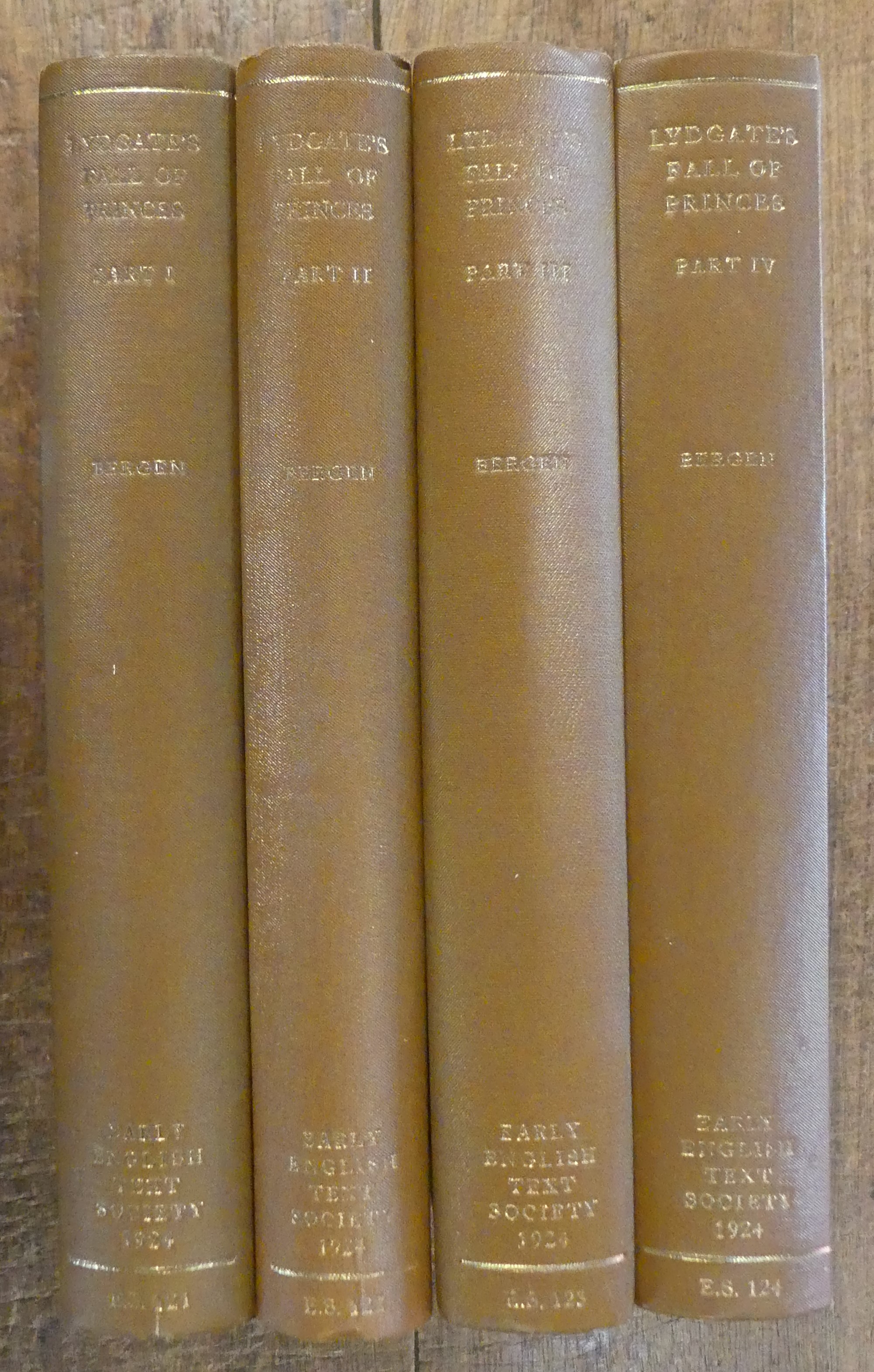 Lydgate's Fall of Princes FOUR VOLUMES