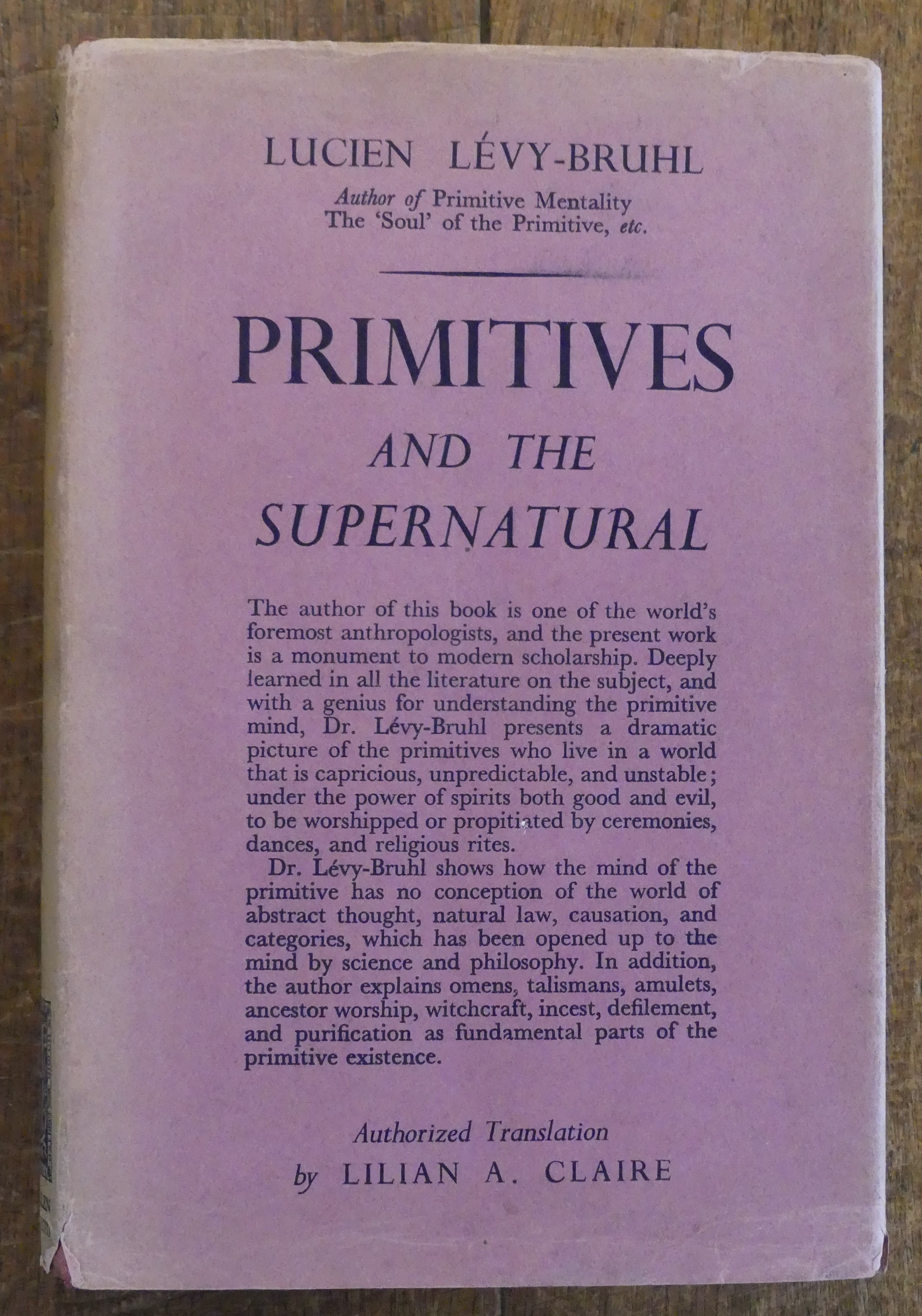Primitives and the Supernatural