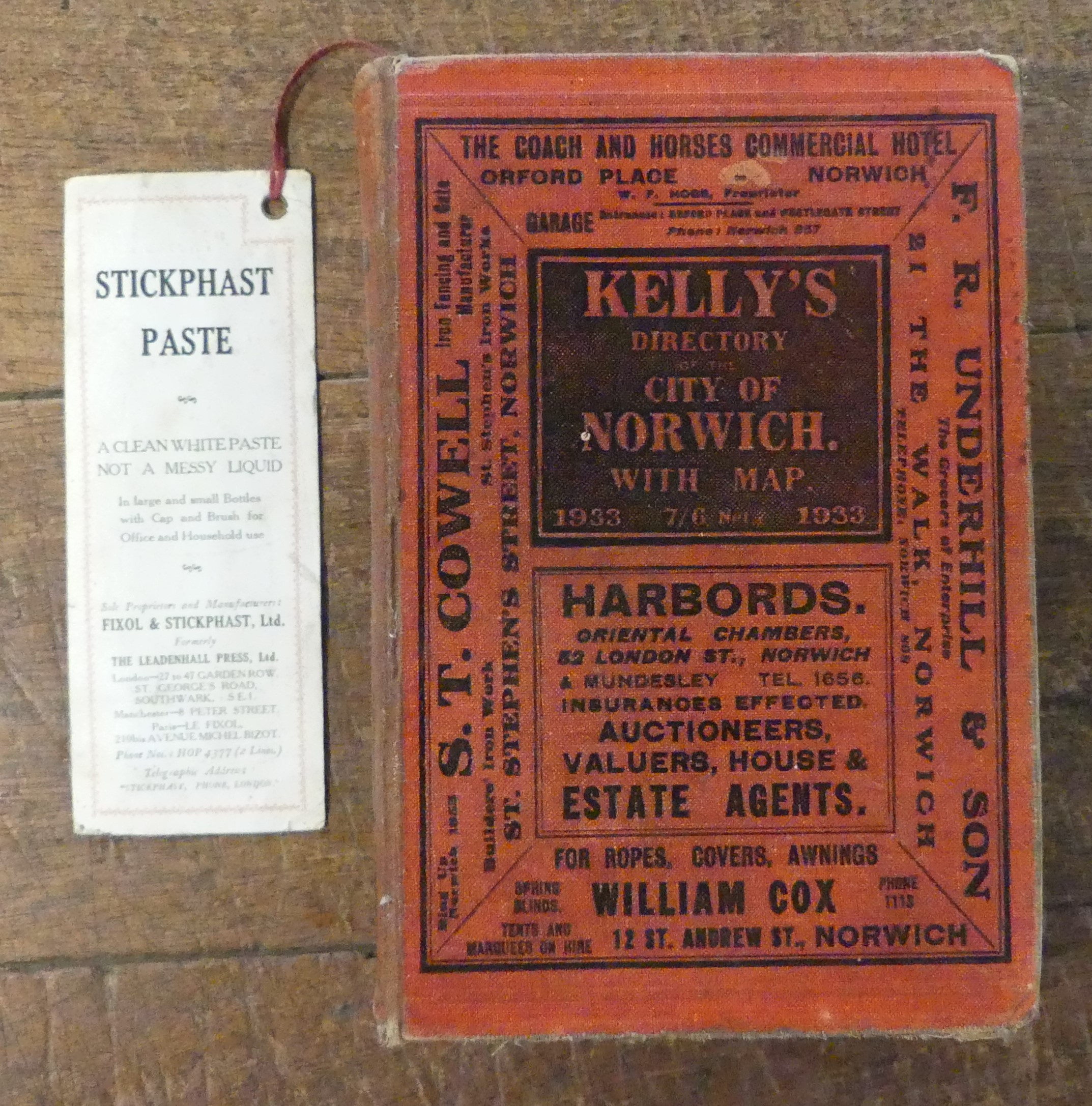 Kelly's Directory of the City of Norwich 1933