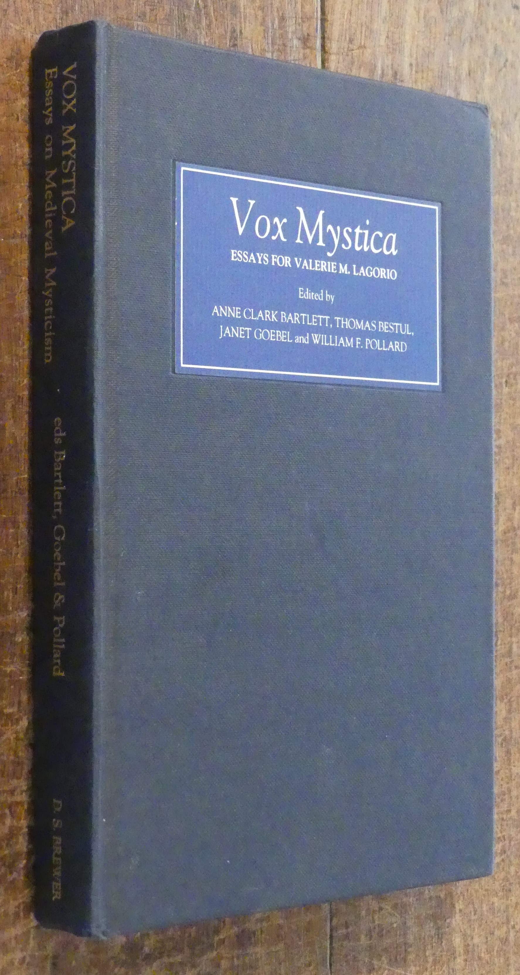 Vox Mystica Essays for Valerie M. Lagorio