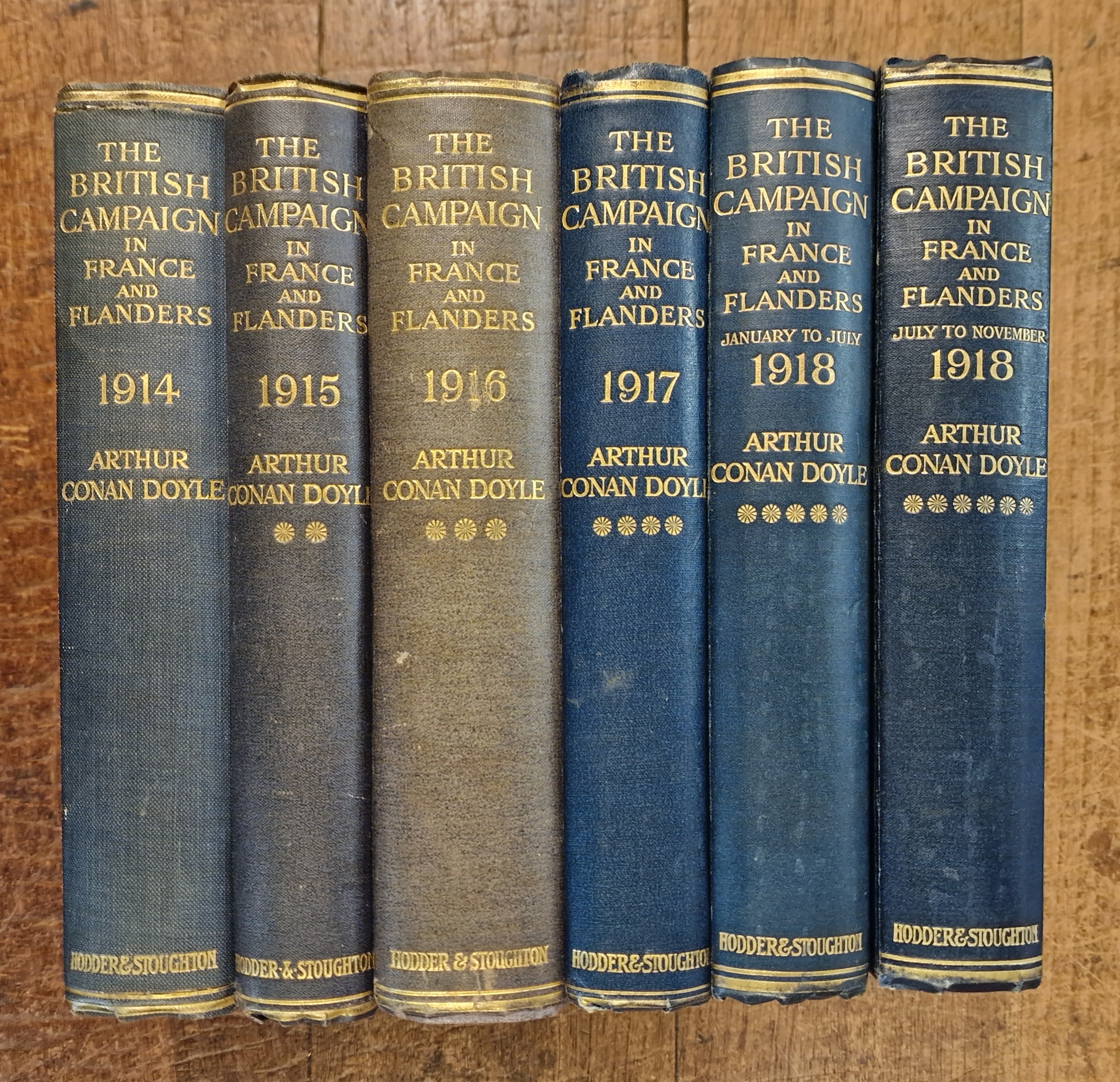The British Campaign in France and Flanders. 6 Vols