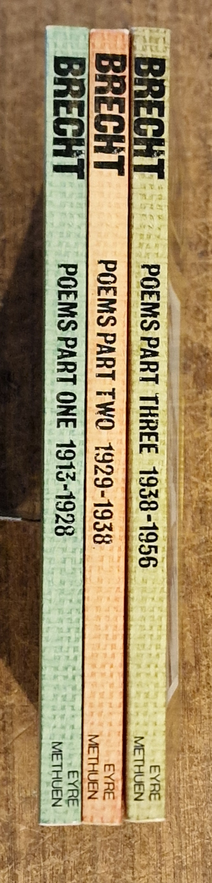 Bertolt Brecht : Plays, Poetry and Prose. 3 Volume Set