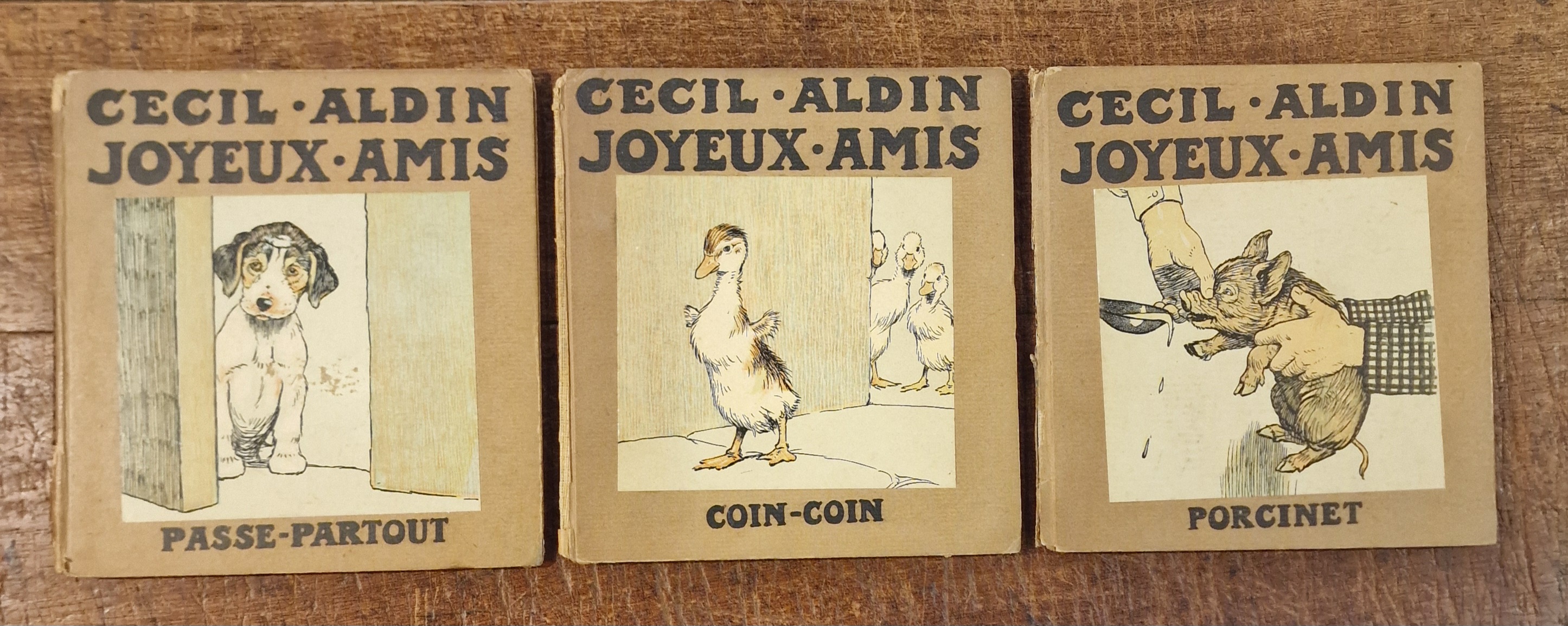 Joyeaux Amis. 3 Vols; Les Aventures De Passe-Partout, Maitre Coin-coin, & Porcinet L'affame.