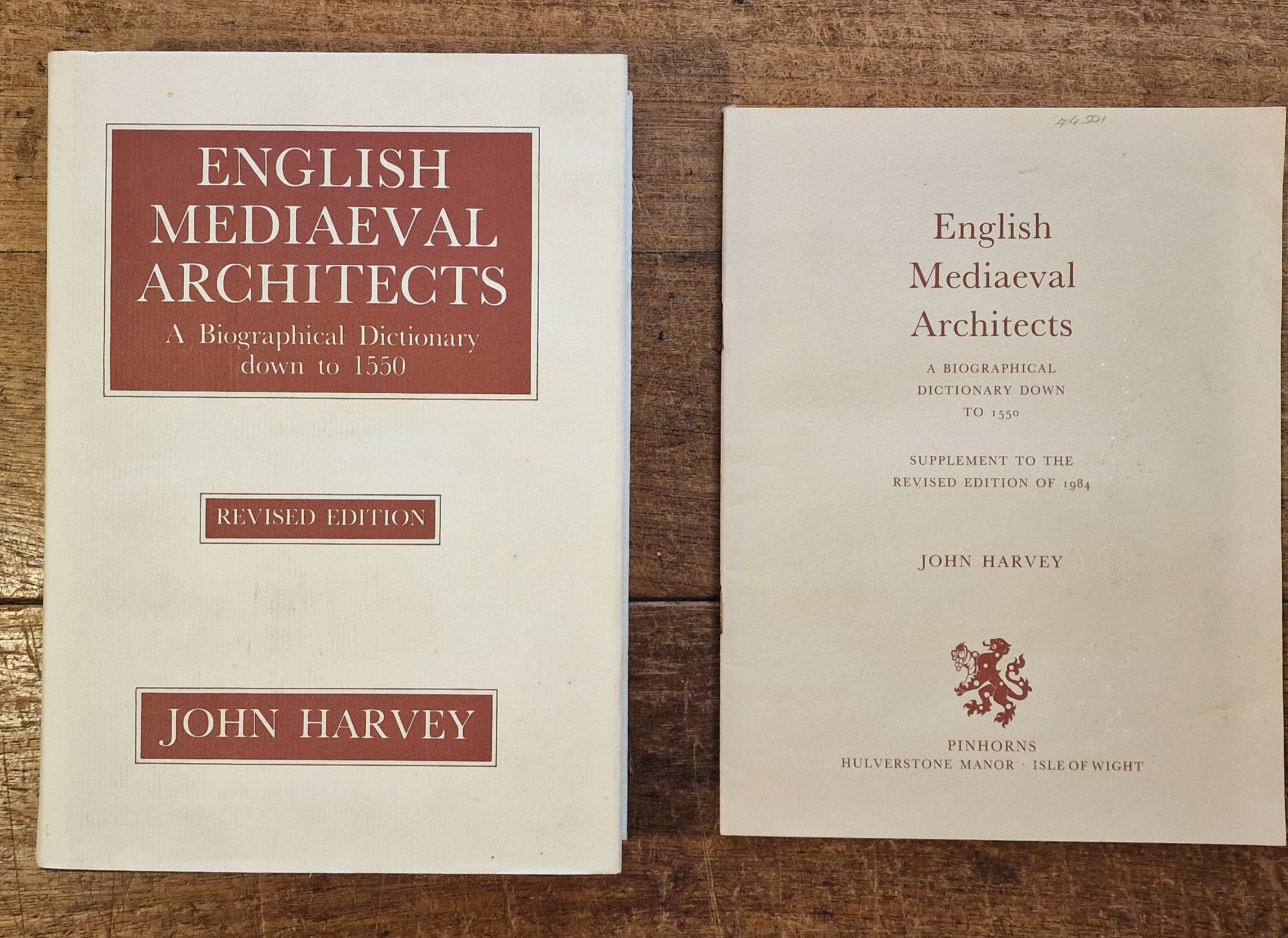 English Mediaeval Architects a Biographical Dictionary Down to 1550