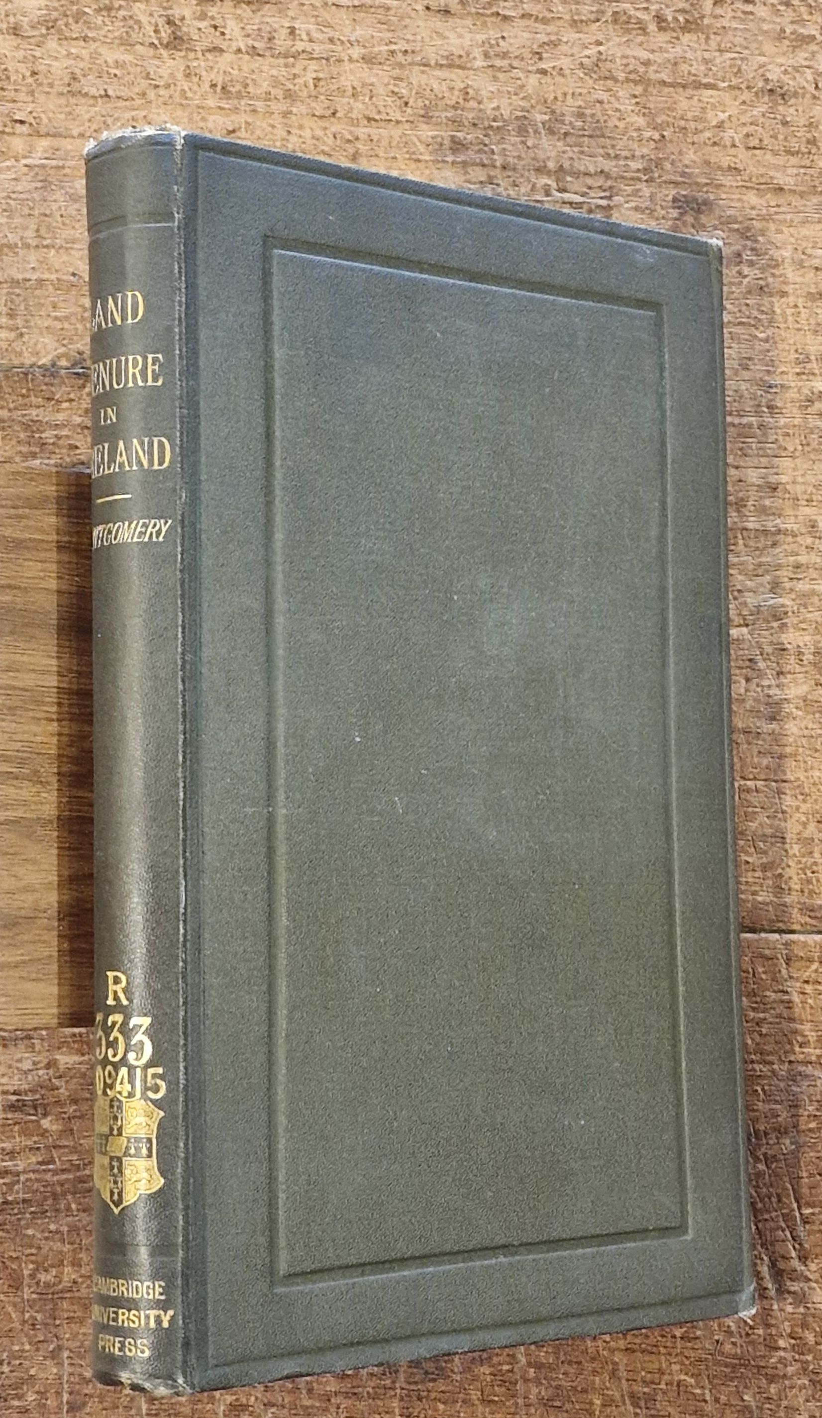History of Land Tenure in Ireland.