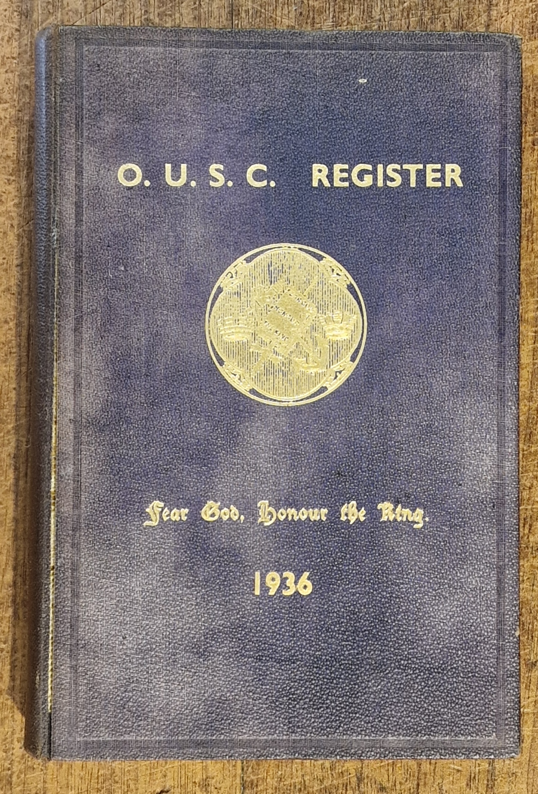 O.U.S.C. Society Register 1936