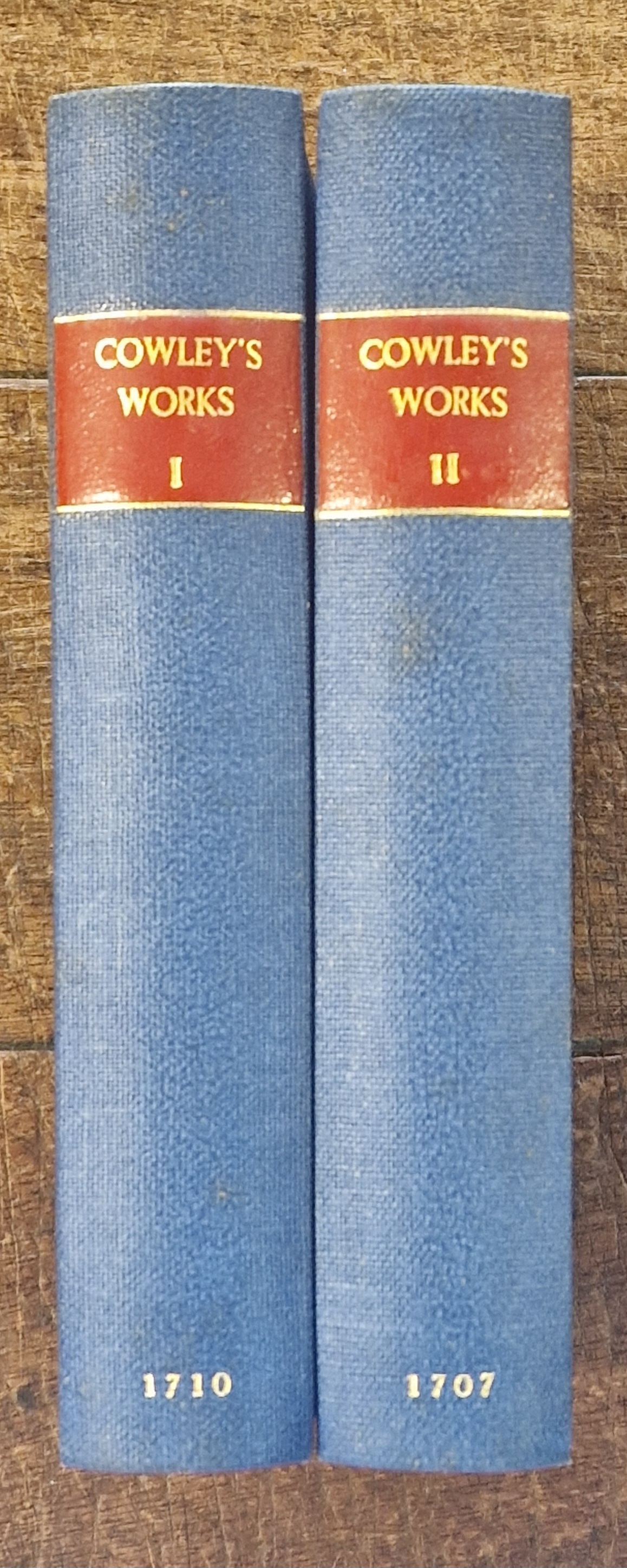 The Works of Mr. Abraham Cowley : In Two Volumes