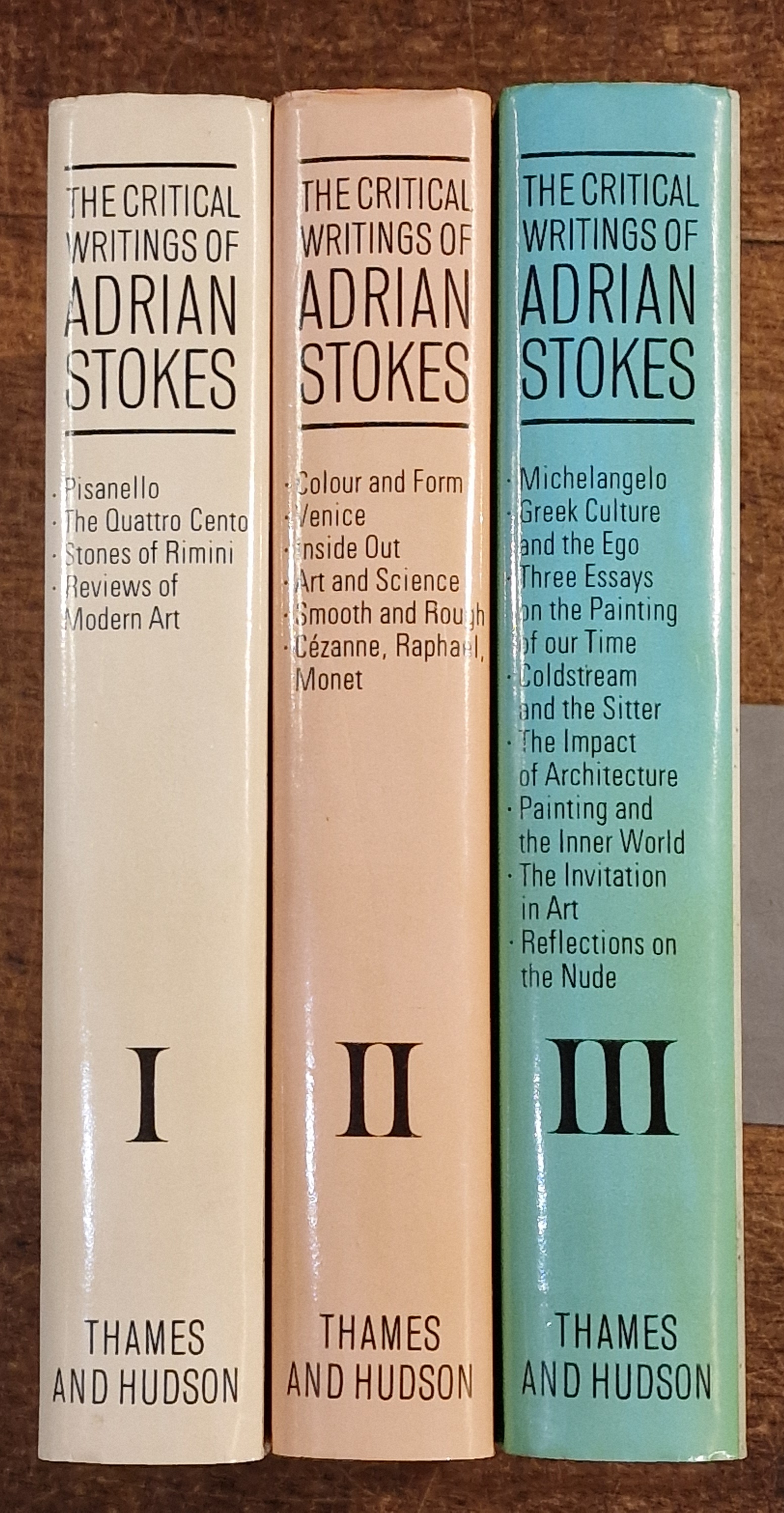 The Critical Writings of Adrian Stokes. 3 Volume Set