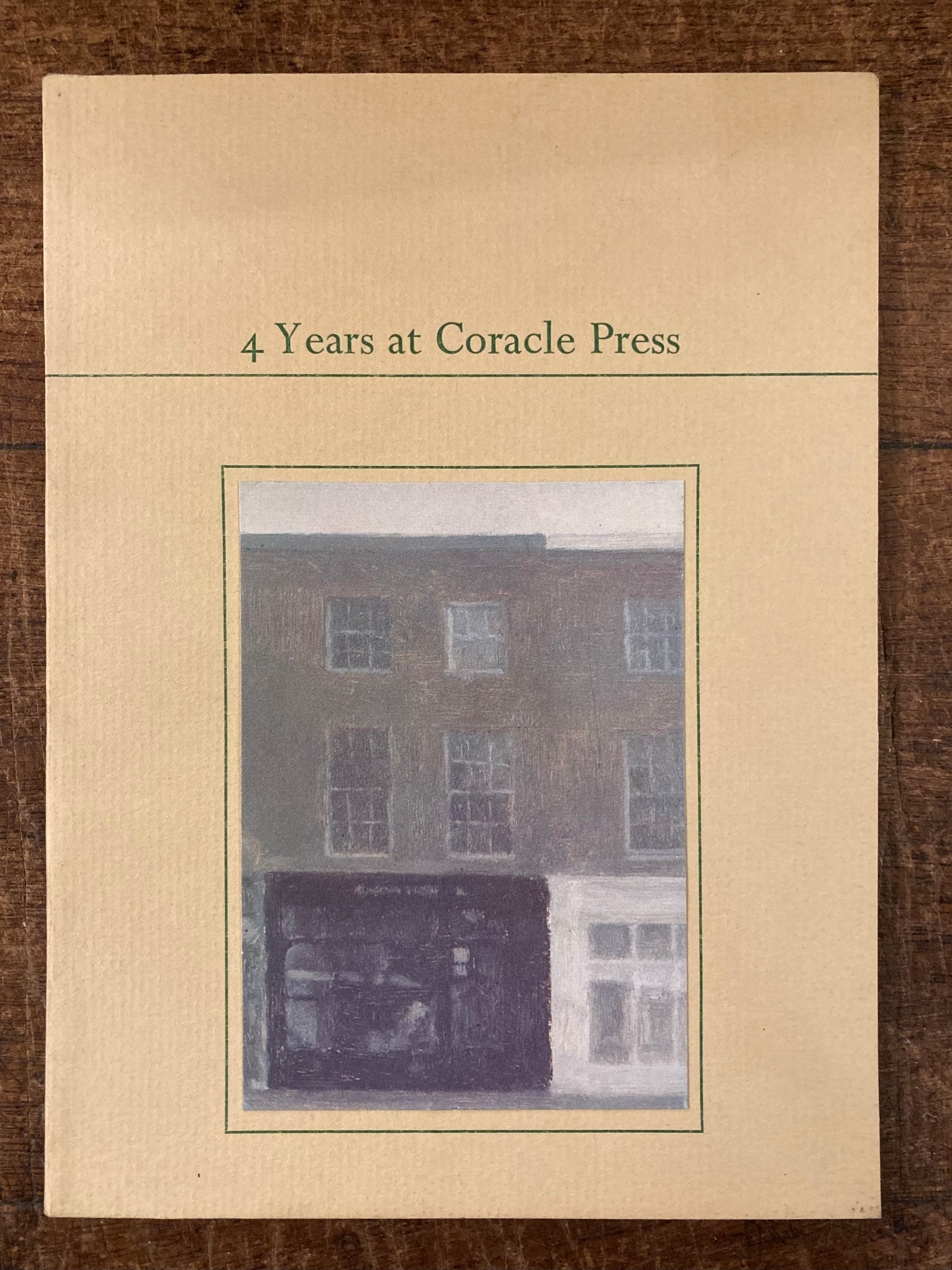 4 Years at Coracle Press 1976-1980